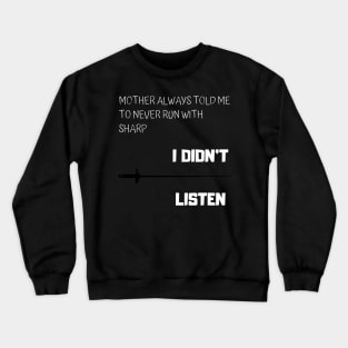 Funny Fencing Sport Gift Crewneck Sweatshirt